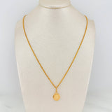 Franco Chain Set + Crown Pendant / 2.6gr / 23 3/4 in 18K Yellow Gold