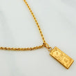 Rope Chain Set + One Dollar Pendant / 2.8gr / 23 3/4 in Yellow Gold 18K