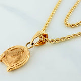 Set Cadena Lazo + Dije Herradura Caballo / 2,95gr / 23 3/4 in Oro Amarillo 18K