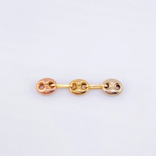 Herraje Retazo Gc 0.25 g / 3/4 in Tres Oros 18K