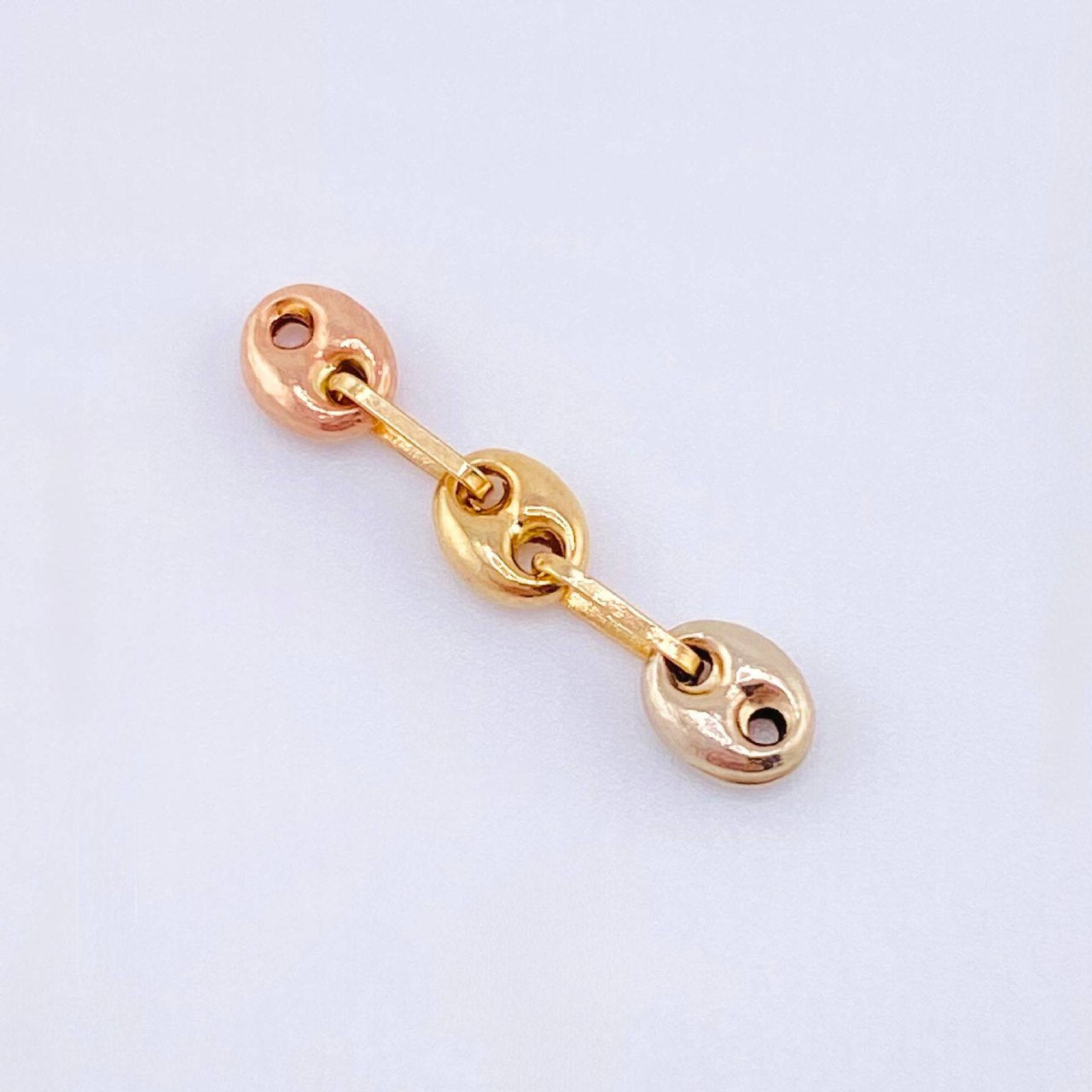 Herraje Retazo GC 3 Eslabones 0.3gr / 3/4 in / 4.2mm Tres Oros 18K
