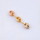 Charm Retazo Gc 0.25 g / 3/4 in Three Golds 18K