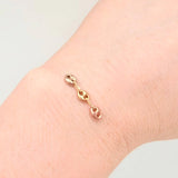 Charm Retazo Gc 0.25 g / 3/4 in Three Golds 18K