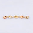 Herraje Retazo GC 5 Eslabones 0.5gr / 1 1/2 in / 4.2mm Tres Oros 18K