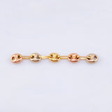 Herraje Retazo GC 5 Eslabones 0.45gr / 1 1/2 in / 4.2mm Tres Oros 18K ©