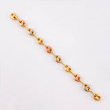 Charm Retazo GC 10 Links 0.9gr / 2 3/4 in / 4.2mm Three Golds 18K ©
