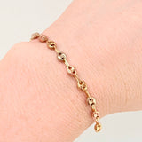 Charm Retazo GC 10 Links 1.1gr / 3 in / 4.2mm Three Golds 18K