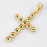 Dije Cruz Ovalo 9.65gr / 2 3/4 in / Oro Amarillo 18K