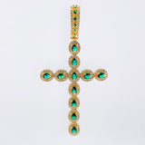 Dije Cruz Ovalo 9.65gr / 2 3/4 in / Oro Amarillo 18K