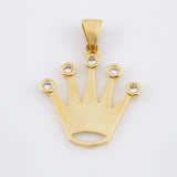 Dije Corona Silueta 5.4gr / 1 1/4 in / Oro Amarillo 18K ©