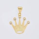 Dije Corona Silueta 5.4gr / 1 1/4 in / Oro Amarillo 18K ©