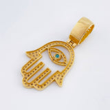 Hamsa Hand Pendant 5.05gr / 1 1/2 in / Yellow Gold 18K ©