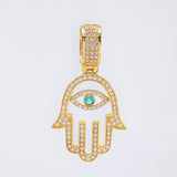 Hamsa Hand Pendant 5.05gr / 1 1/2 in / Yellow Gold 18K ©