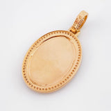 Letter A Pendant with Oval Frame 5.95gr / 1 1/2 in / Rose Gold 18K ©