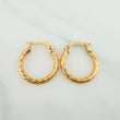 Candongas Mary 1.9 g / 3/4 in Oro Amarillo 18K