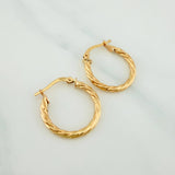 Candongas Mary 1.9 g / 3/4 in Oro Amarillo 18K