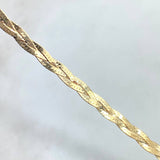 Herringbone Chain Braided 5.85gr / 40cm / 3.5mm Double Sided Yellow Gold +4 ©