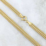 Cadena Sedusa 3.7gr / 23 1/2 in / 3.4mm Oro Amarillo +3 18K !