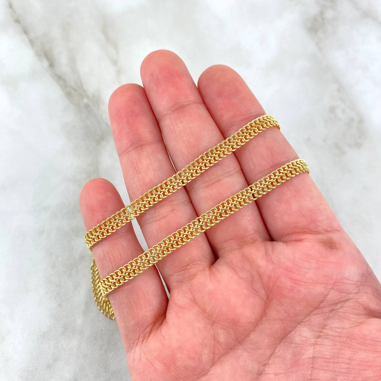 Sedusa Chain 5.75gr / 50cm / 4.4mm Yellow Gold +3 18K ©