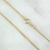 Flat Mariner Chain 2.5gr / 19 3/4 in / 18K Gold +3 !