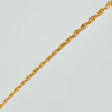 Set Cadena y Dije Lazo + Cruz 1.25gr / 19 3/4 in / 1.08mm Oro Amarillo 18K $