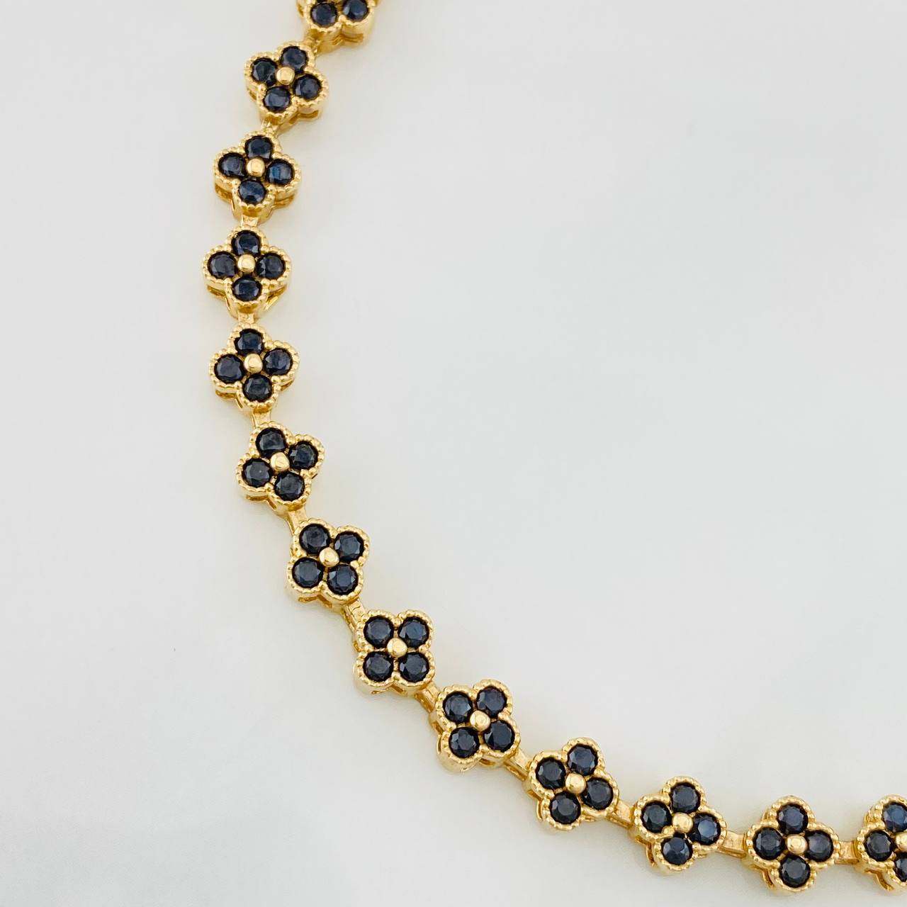 Bracelet Flores 11.25g / 7 in / 6mm Yellow Gold 18K