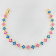 Bracelet Flores 11g / 6 3/4 in / 6mm Yellow Gold 18K