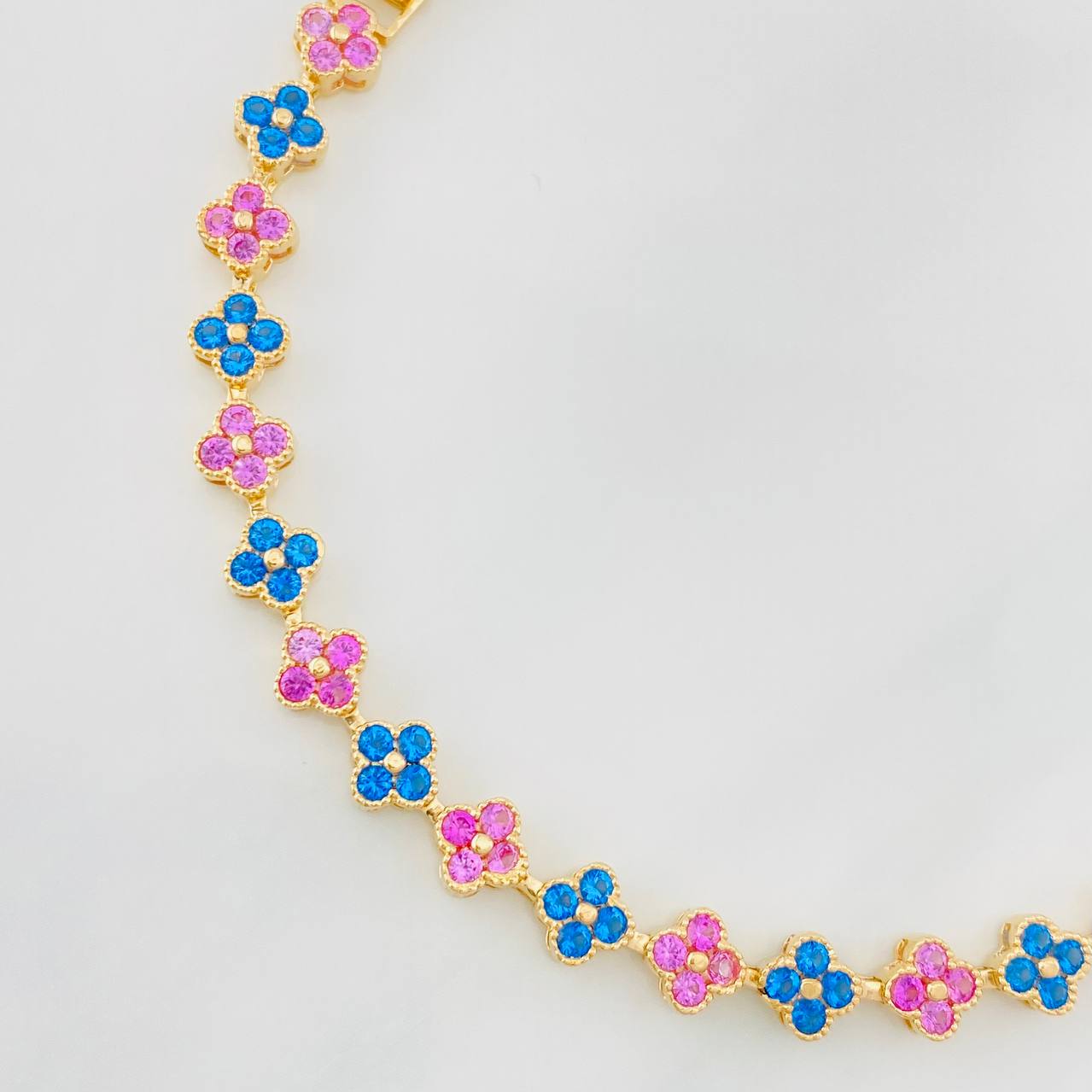 Bracelet Flores 11g / 6 3/4 in / 6mm Yellow Gold 18K