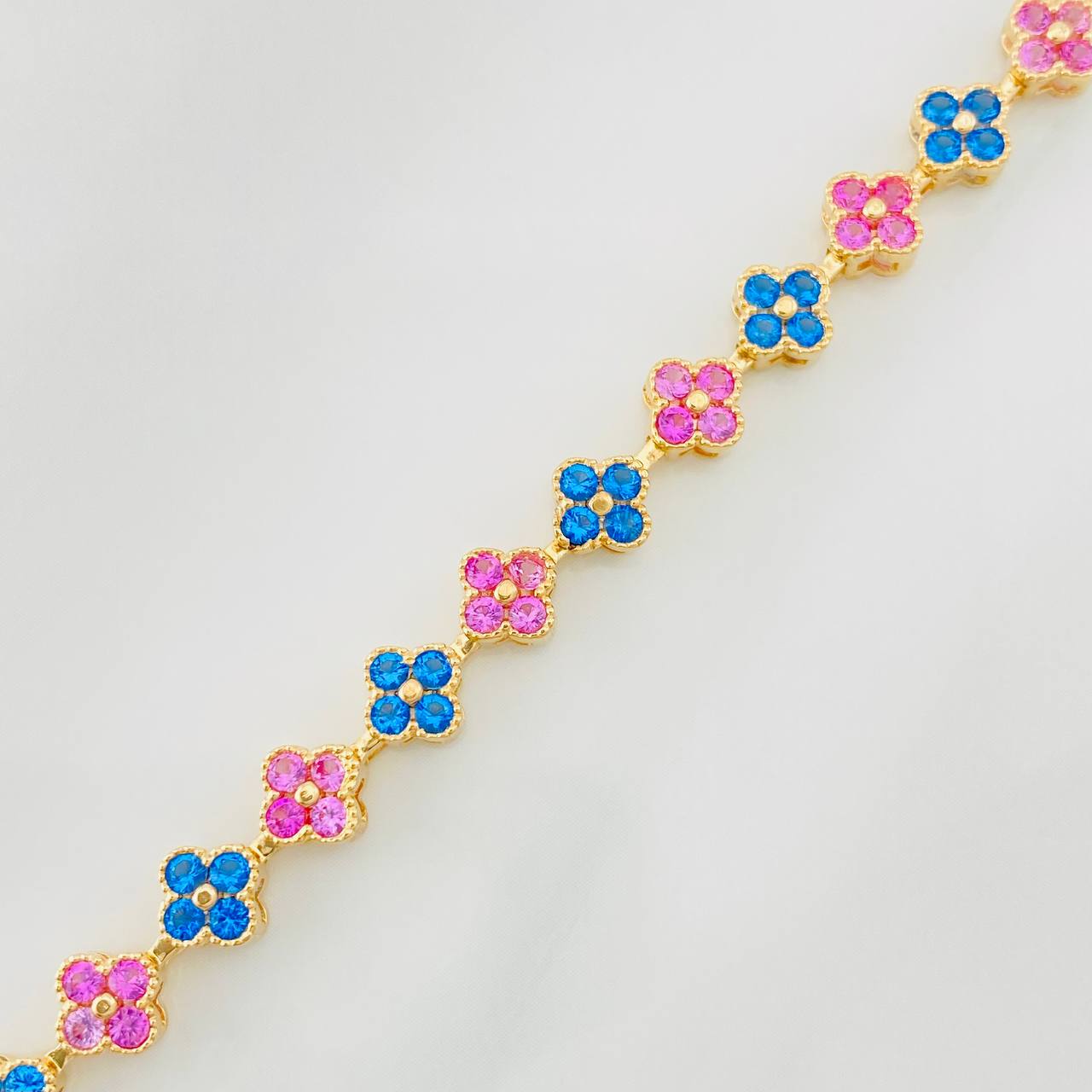 Bracelet Flores 11g / 6 3/4 in / 6mm Yellow Gold 18K
