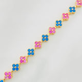 Bracelet Flores 11g / 6 3/4 in / 6mm Yellow Gold 18K