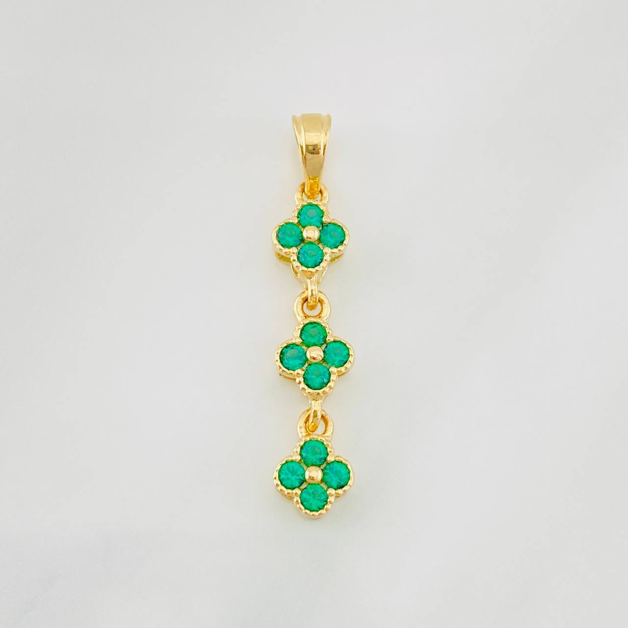 Pendant Flowers 1.55g / 1 1/4 in 18K Yellow Gold