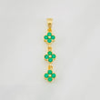 Pendant Flowers 1.55g / 1 1/4 in 18K Yellow Gold