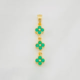 Pendant Flowers 1.55g / 1 1/4 in 18K Yellow Gold