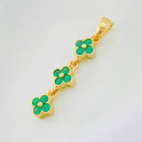 Pendant Flowers 1.55g / 1 1/4 in 18K Yellow Gold