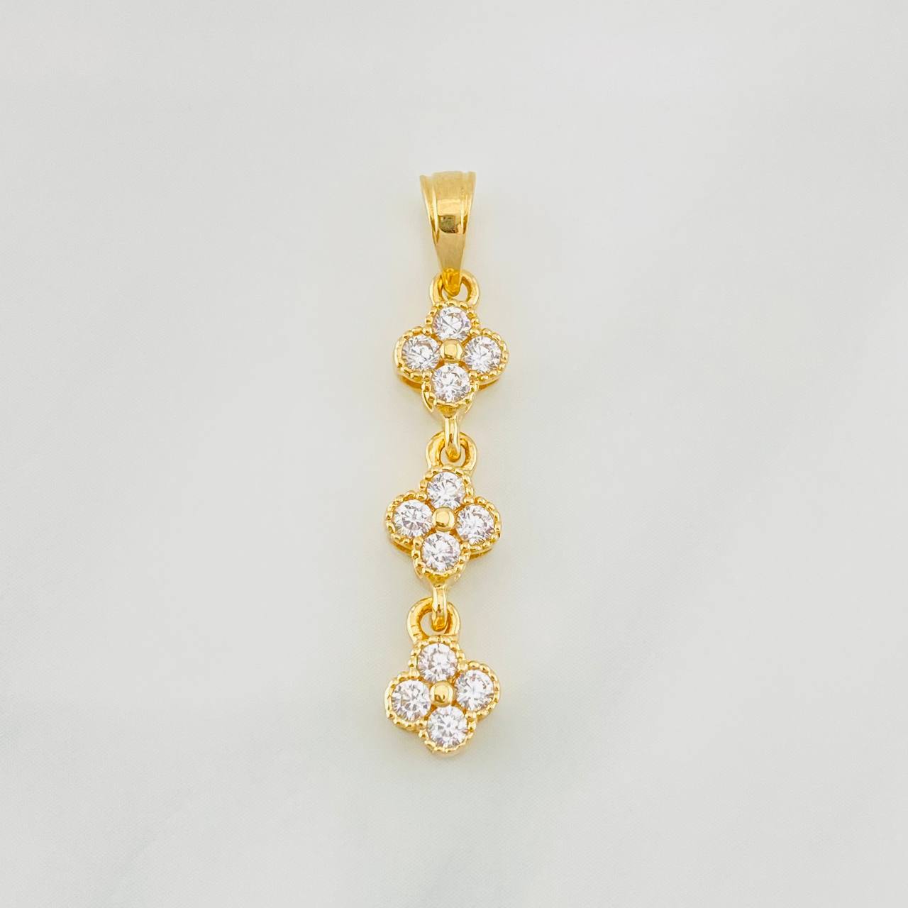 Pendant Flores 1.65g / 1 1/4 in 18K Yellow Gold
