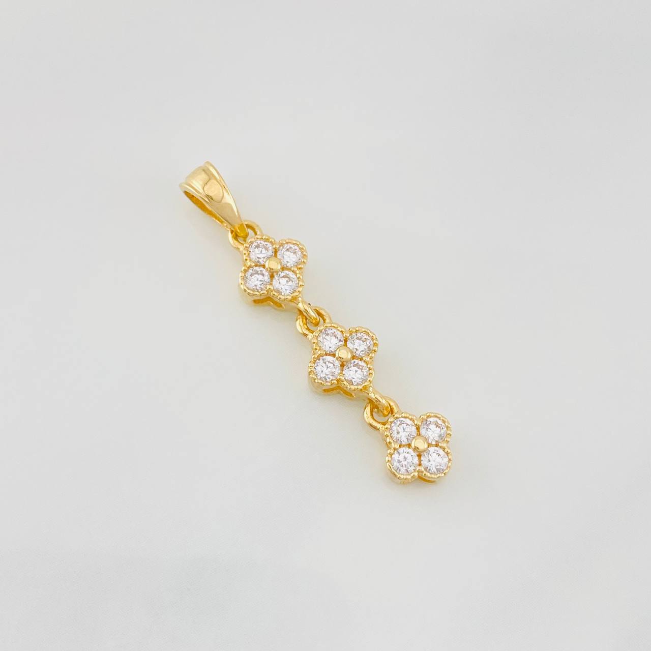 Pendant Flores 1.65g / 1 1/4 in 18K Yellow Gold