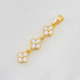 Pendant Flowers 1.6g / 1 1/4 in 18K Yellow Gold