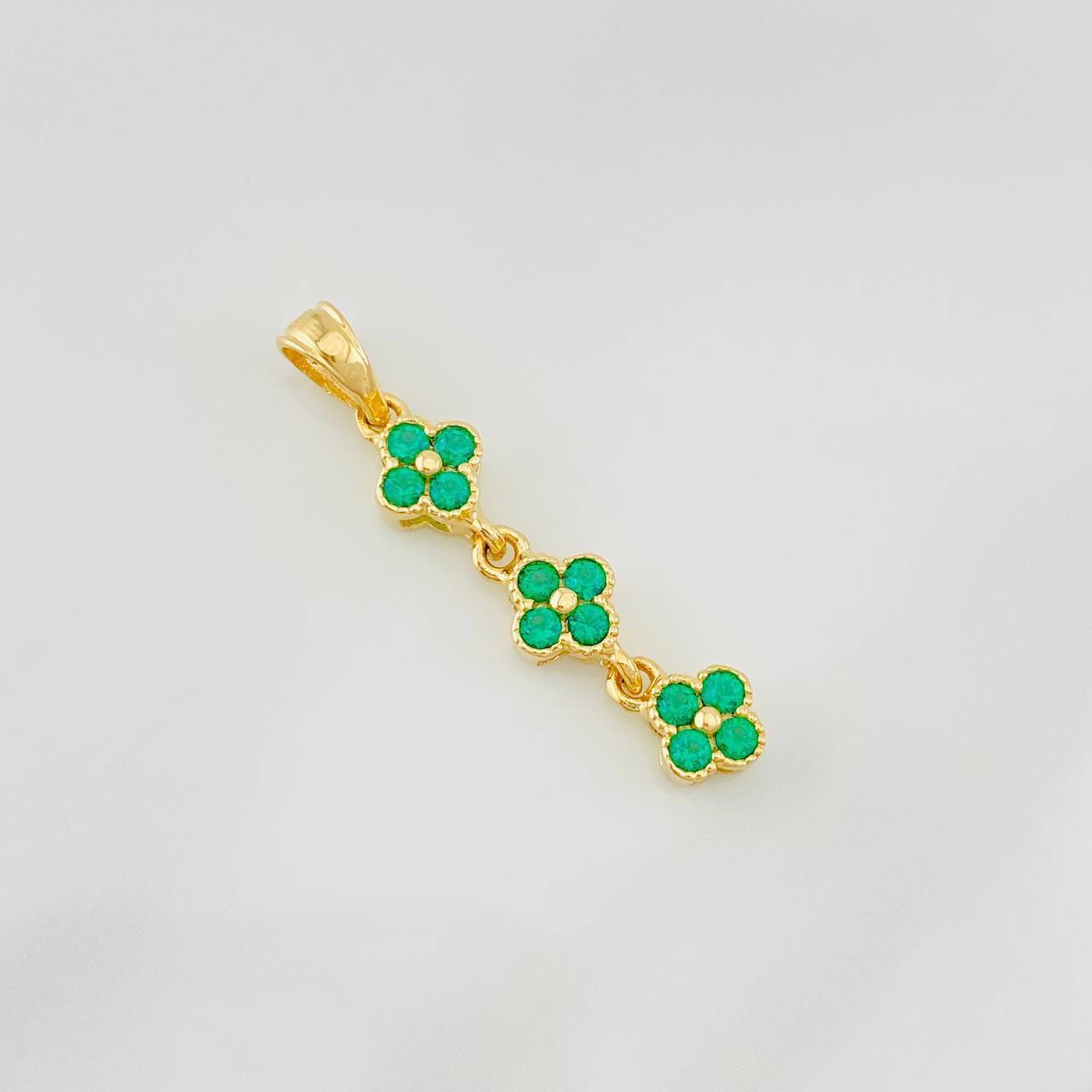 Pendant Flowers 1.55g / 1 1/4 in 18K Yellow Gold