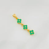 Pendant Flowers 1.55g / 1 1/4 in 18K Yellow Gold