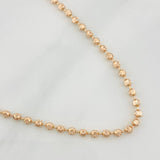 Half Moon Military Chain 8.95g / 24 in / 2.3mm 18K Rose Gold