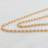 Half Moon Military Chain 7.9g / 18 in / 2.4mm 18K Rose Gold