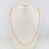 Half Moon Military Chain 9g / 24 in / 2.33mm 18K Rose Gold
