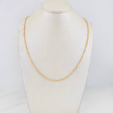 Half Moon Military Chain 7.8g / 20 in / 2.4mm 18K Rose Gold