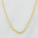 Half Moon Military Chain 10.65g / 24 in / 2.3mm 18K Yellow Gold