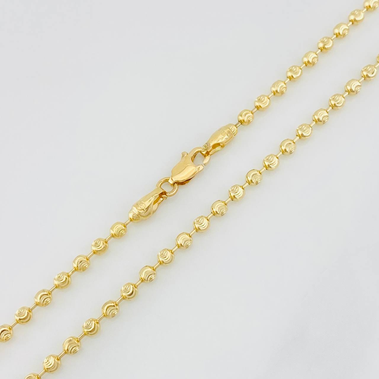 Half Moon Military Chain 10.65g / 24 in / 2.3mm 18K Yellow Gold