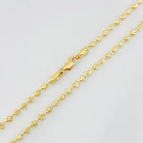 Half Moon Military Chain 10.65g / 24 in / 2.3mm 18K Yellow Gold