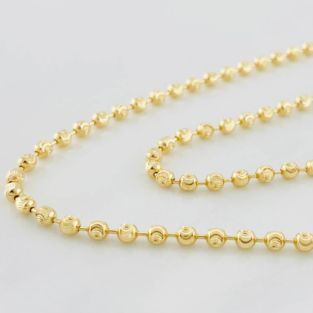 Half Moon Military Chain 10.65g / 24 in / 2.3mm 18K Yellow Gold