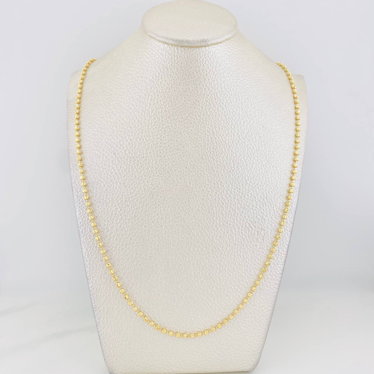 Half Moon Military Chain 10.65g / 24 in / 2.3mm 18K Yellow Gold
