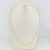 Half Moon Military Chain 10.65g / 24 in / 2.3mm 18K Yellow Gold
