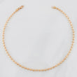 Half Moon Military Anklet 4.7g / 10 1/4 in / 2.4mm 18K Rose Gold